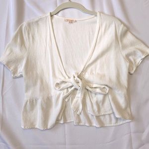 White Lottie Moss Top by PacSun